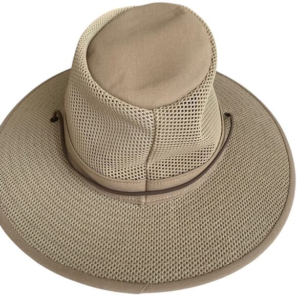 Henschel Khaki Aussie Breezer Packable Safari Hat Large - Picture 5 of 8